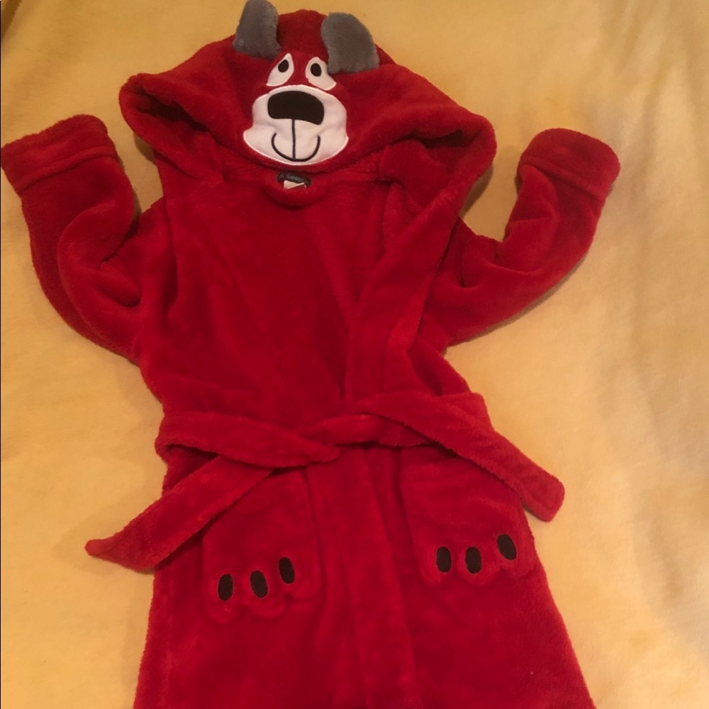Super Plush Red Hooded Rope - Bear - Toddlers